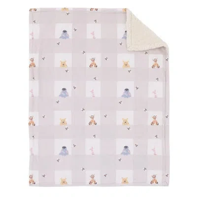 Disney Nojo  Winnie The Pooh Hugs And Honeycombs Baby Blanket In Pink