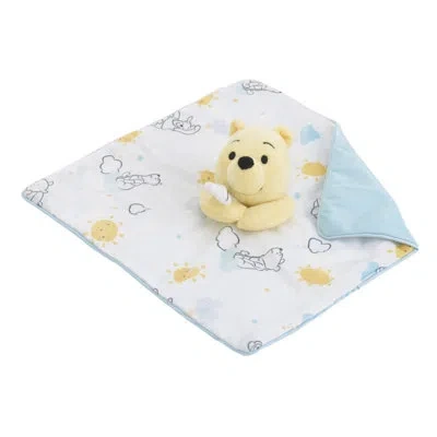 Disney Nojo  Winnie The Pooh Lovey Security Blanket In Yellow