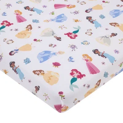 Disney Nojo Princess Fitted Crib Sheet In Pink