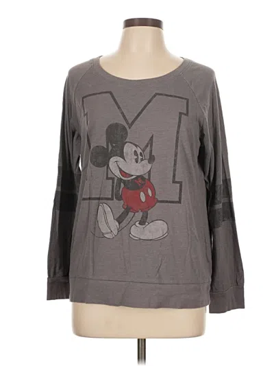 Pre-owned Disney Parks Long Sleeve T-shirt In Gray