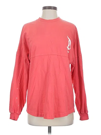 Pre-owned Disney Parks Long Sleeve T-shirt In Red