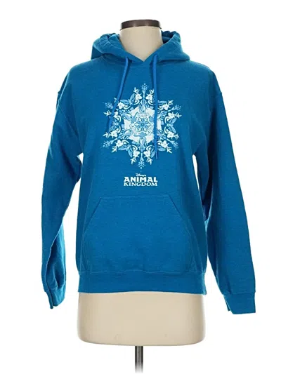 Pre-owned Disney Parks Pullover Hoodie In Blue