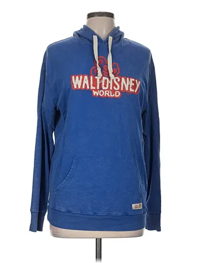 Pre-owned Disney Parks Pullover Hoodie In Blue