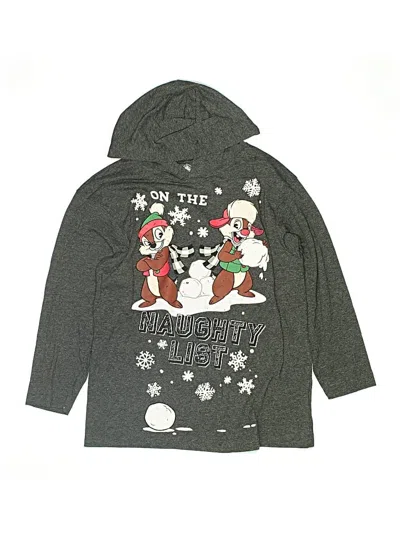 Pre-owned Disney Parks Kids' Pullover Hoodie In Gray