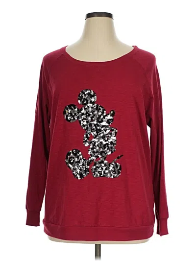 Pre-owned Disney Parks Pullover Sweater In Red