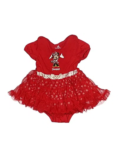 Pre-owned Disney Parks Kids' Short Sleeve Onesie In Red