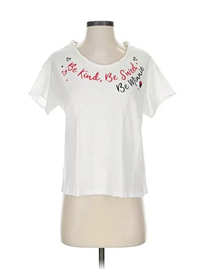 Pre-owned Disney Parks Short Sleeve T-shirt In White