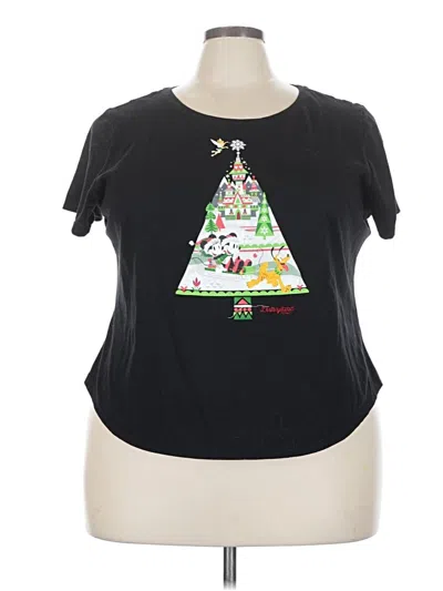 Pre-owned Disney Parks Short Sleeve T-shirt In Black
