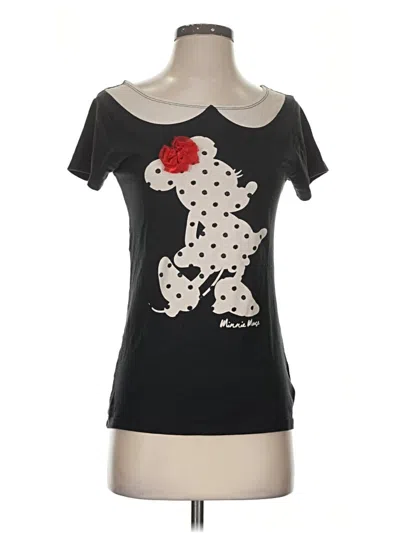 Pre-owned Disney Parks Short Sleeve T-shirt In Black
