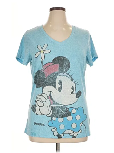 Pre-owned Disney Parks Short Sleeve T-shirt In Blue