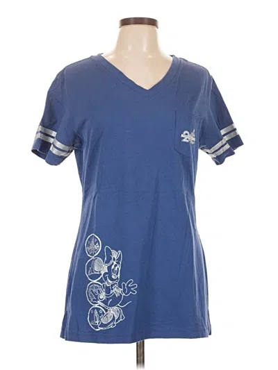 Pre-owned Disney Parks Short Sleeve T-shirt In Blue