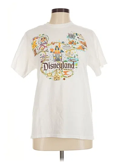 Pre-owned Disney Parks Short Sleeve T-shirt In Ivory