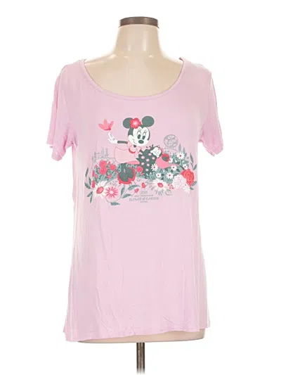 Pre-owned Disney Parks Short Sleeve T-shirt In Pink