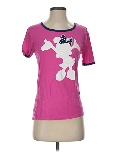 Pre-owned Disney Parks Short Sleeve T-shirt In Pink