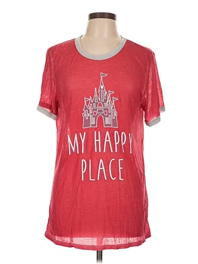 Pre-owned Disney Parks Short Sleeve T-shirt In Red