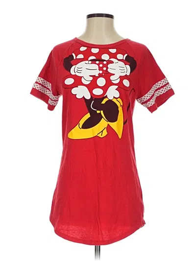 Pre-owned Disney Parks Short Sleeve T-shirt In Red