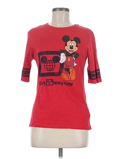 Pre-owned Disney Parks Short Sleeve T-shirt In Red