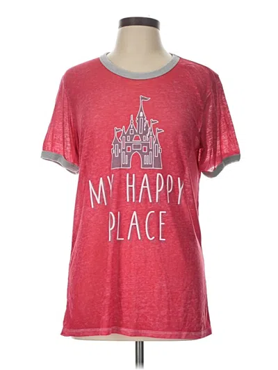 Pre-owned Disney Parks Short Sleeve T-shirt In Red