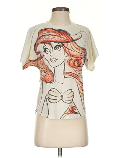 Pre-owned Disney Parks Short Sleeve T-shirt In White