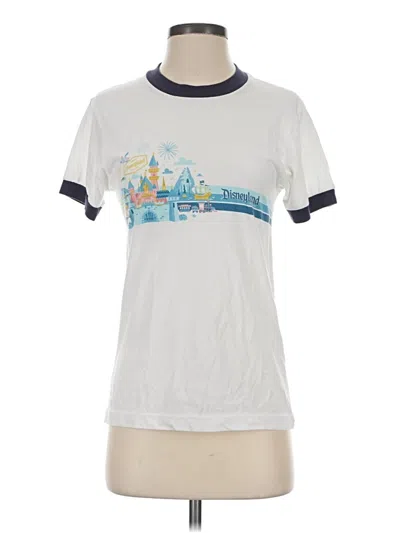 Pre-owned Disney Parks Short Sleeve T-shirt In White