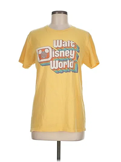 Pre-owned Disney Parks Short Sleeve T-shirt In Yellow