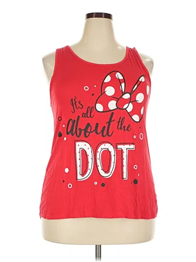 Pre-owned Disney Parks Sleeveless T-shirt In Red