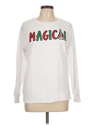 Pre-owned Disney Parks Sweatshirt In White
