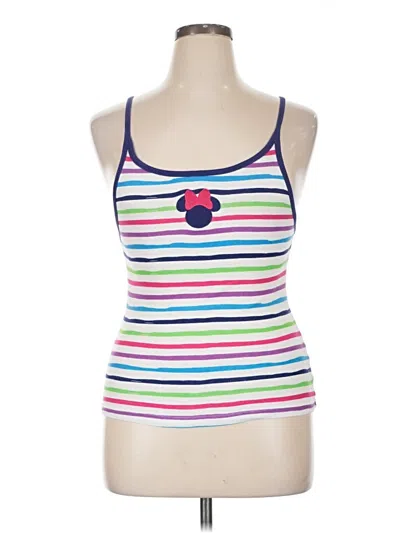 Pre-owned Disney Parks Tank Top White Strapless Neckline Tops