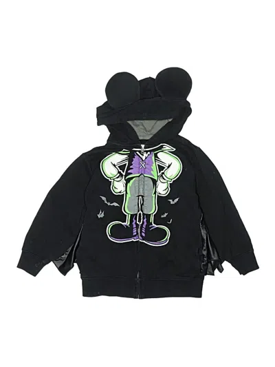 Pre-owned Disney Parks Kids' Zip Up Hoodie In Black