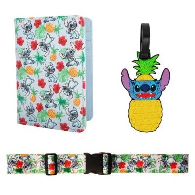 Disney Passport Holder, Luggage Tag, Luggage Strap Gift Travel Set In Multi