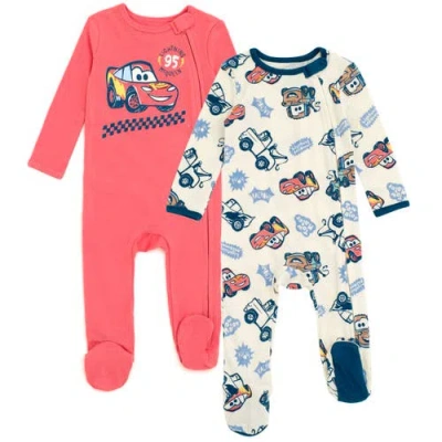 Disney Babies'  Pixar 2-pack Footed One-piece Sleep N' Play In Pink