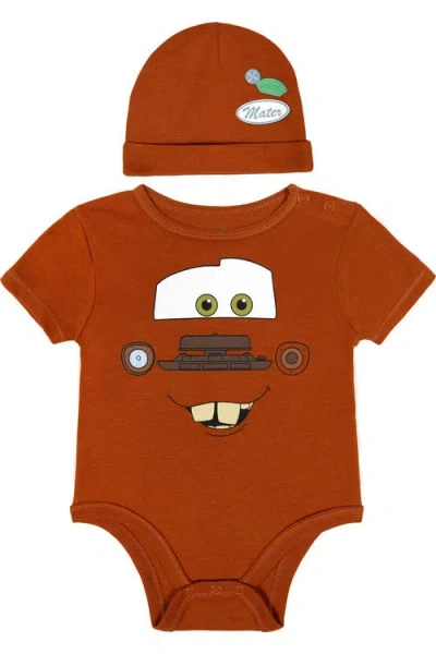 Disney Babies'  Pixar 2-piece Bodysuit And Hat Set In Multi