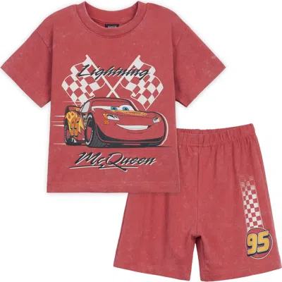Disney Kids'  Pixar 2-piece T-shirt And Shorts Set In Red