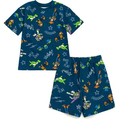 Disney Kids'  Pixar 2-piece T-shirt And Shorts Set In Blue