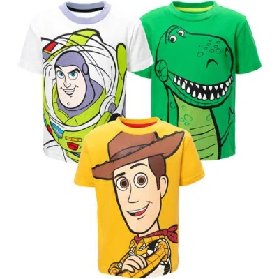 Disney Kids'  Pixar 3-pack T-shirts In Multi