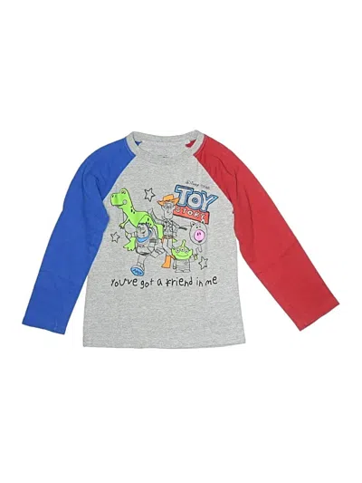Pre-owned Disney Pixar Kids' 3/4 Sleeve T-shirt In Gray