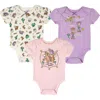 Disney Kids'  Pixar 3-pack Short Sleeve Bodysuits In Multi