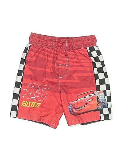 Pre-owned Disney Pixar Kids' Board Shorts In Red