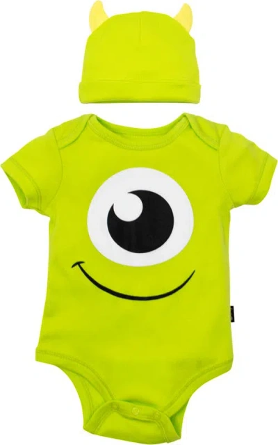 Disney Kids'  Pixar Cosplay 2-piece Bodysuit And Hat Set In Green