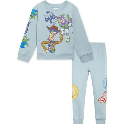 Disney Kids'  Pixar Fleece 2-piece Sweatshirt And Pants Set In Blue