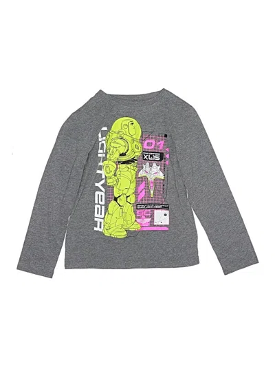 Pre-owned Disney Pixar Kids' Long Sleeve T-shirt In Gray