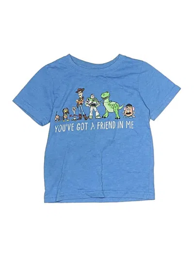 Pre-owned Disney Pixar Kids' Short Sleeve T-shirt In Blue