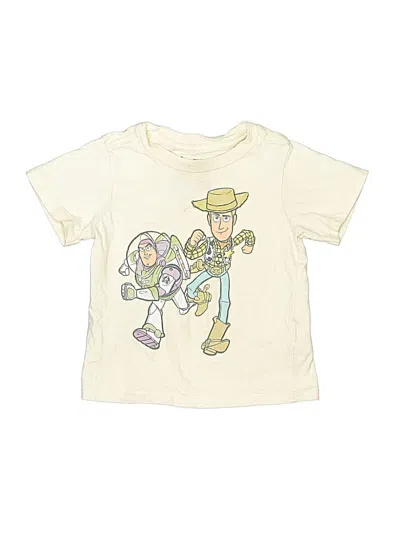 Pre-owned Disney Pixar Kids' Short Sleeve T-shirt In Ivory