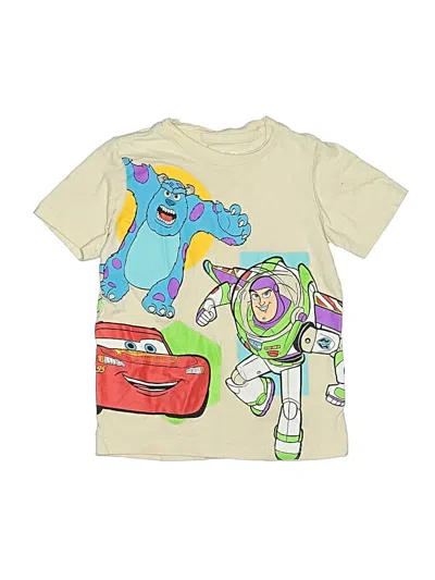 Pre-owned Disney Pixar Kids' Short Sleeve T-shirt In Ivory