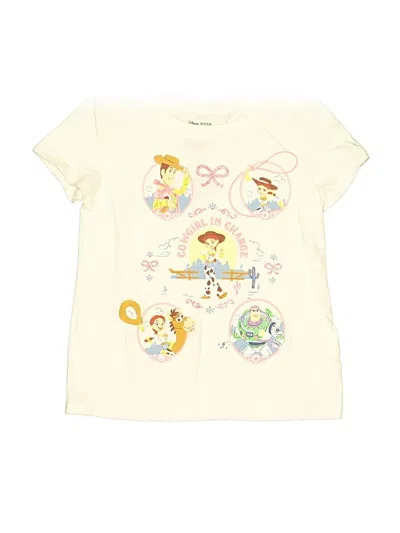 Pre-owned Disney Pixar Kids' Short Sleeve T-shirt In Ivory