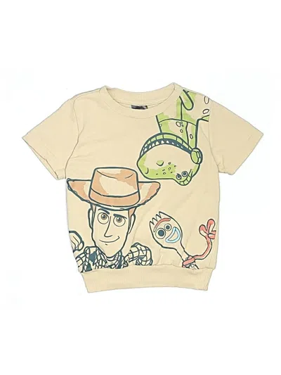 Pre-owned Disney Pixar Kids' Short Sleeve T-shirt In White