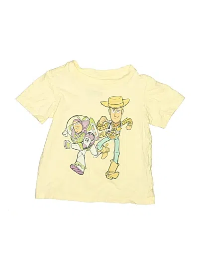 Pre-owned Disney Pixar Kids' Short Sleeve T-shirt In Yellow
