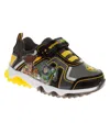 Disney Pixar Toddler Boys Toy Story Hook And Loop Sneakers In Black,yellow