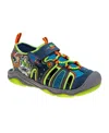 Disney Pixar Toddler Boys Toy Story Sports Sandals In Navy,lime