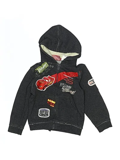 Pre-owned Disney Pixar Kids' Zip Up Hoodie In Gray